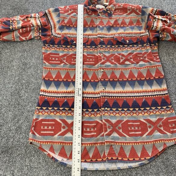 Vintage Express Rider Western Button Up Shirt Mens Medium Aztec Cowboy Rodeo - Picture 7 of 11